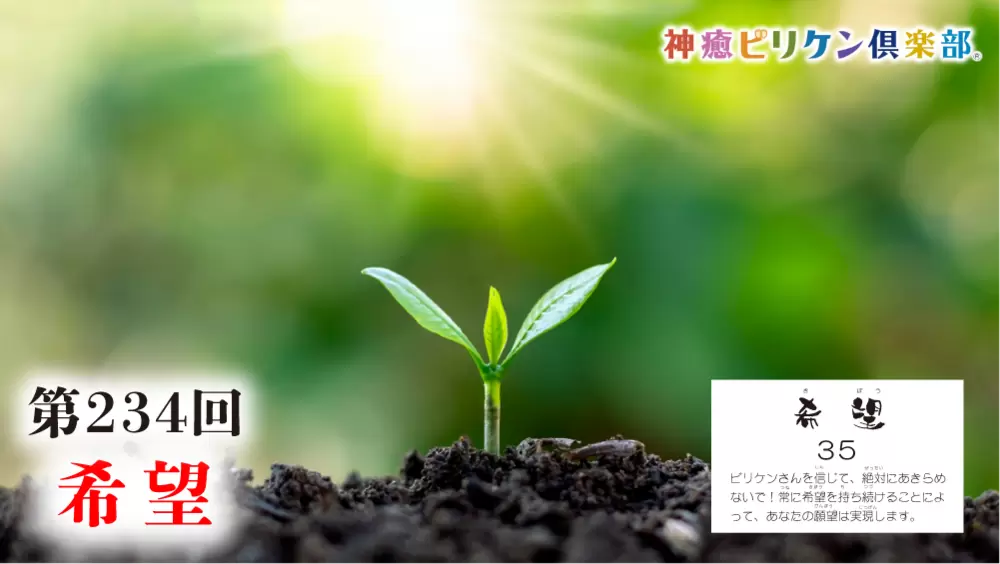 第234回 よくなるカード解説 No.35「希望」の画像